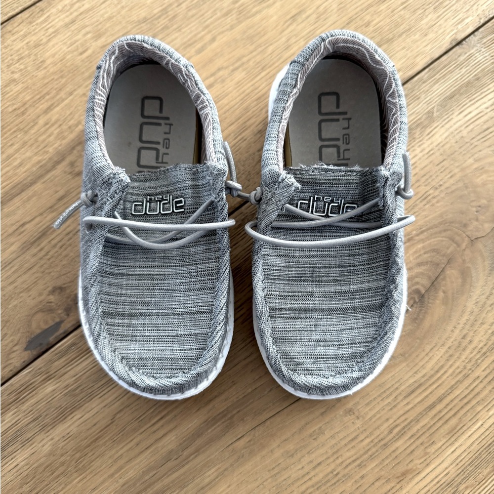 Hey Dude Wally Toddler Sz K8 Linen Stone